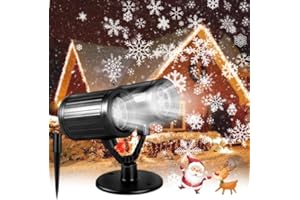 HOSTREAT Double Head Outdoor Christmas Snowflake Projector Lights - Waterproof, for Home & Party Decor
