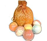 Bath Bomb Gift Set Natural & Organic Essential Oils.Stress Relief or Bath Spa Treat -6 USA Handmade Bath Spa Fizzies-Shea,Coconut & Organic Palm Oil.Unique Gift Ideas for Women & Men & Teens