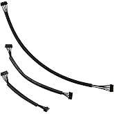 3Pcs Vgoohobby 80/120/200mm Sensor Harness Cable Sensing Adapter Compatible with RC Hobbywing Xerun Series Sensored BL Motor ESC