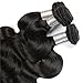 Cheap 8A Virgin Brazilian Hair 3 Bundles Body Wave 14 16 18 inch 100% Unprocessed Human Hair Weave Bundles Remy Hair Extension Nature Black Color For Women