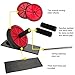 REEHUT Ab Wheels, Abs Roller Wheel for Core Exercise with Dual Wheels and Comfy Foam Handles - Easy Assembly, Great for Abdominal Workout with Knee Pad (Red)