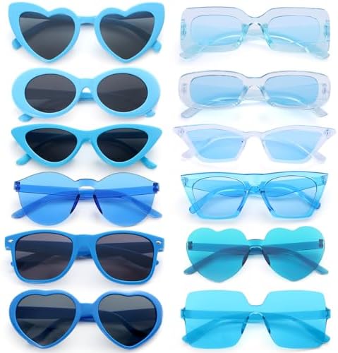 Amazon.com: QYVEWY 20 Pack Rectangle Sunglasses Bulk for  display picture 1
