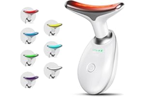 AYATTECY Facial Beauty Device, Based on Triple Action LED, Thermal, and Vibration Technologies for Skin Care, Facial Skin Care Tools, 7 Color Led Face and Neck Beauty Device for Home Use