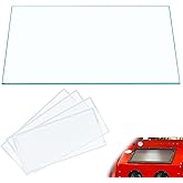 12" x 24" Sandblasting Cabinet Tempered Glass Lens and 4 Film Covers | 4 Pcs 11" x 23" Polyester Film Inner Lens Protector, Clear Visibility, for Blaster Replacement