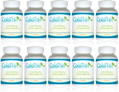 Colothin Colon Cleanse Detox, Super Saver!! 10 bottle special!! 45 count each bottle, Weight loss, Dietary Supplement