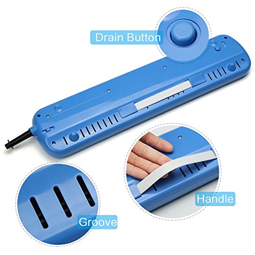Lujex 32-Key Melodica,Entry Level Melodica Piano Portable Standard Tone Musical Education Instrument for 2+Years Old Kids/Beginner Gift with a Carrying Bag (Blue) - Thumbnail 7