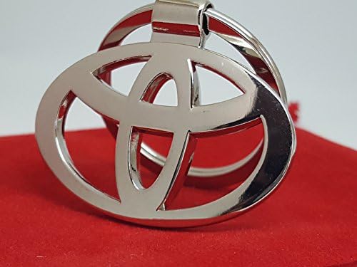 Simple Toyota Prius Auris Avensis Aygo Corolla Land Cruiser Rav4 Yaris Verso Key Ring + Gift Pouch