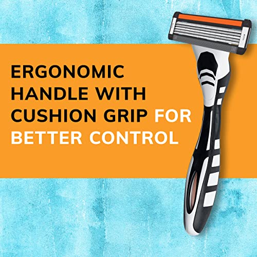 BIC Hybrid Flex 5 Titanium 5 Blade Disposable Razors for Men, For a ...