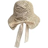 Generic Beige Lady Straw Hat - Foldable Sunshade for Women - Adjustable Lace Straps - Classic Design - Perfect for Summer Occasions