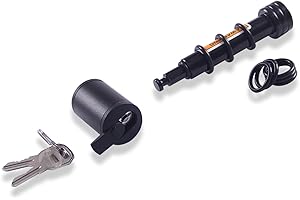 TOWKING Trailer Hitch Lock, 5/8" Dia Locking Receiver Pin, Fits 2"&2-1/2" Receiver Tubes, Class III & IV Hitch Receivers, Waterproof & Anti-Theft