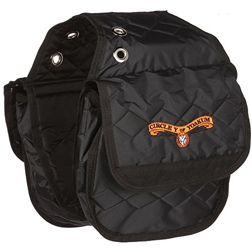 Circle Y Two Sided Pommel Bag Black