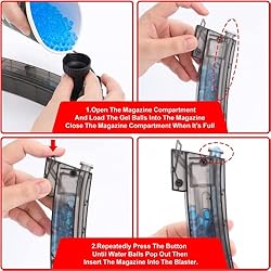 Electric Gel Blaster Toy, Auto and Manual MP5K
