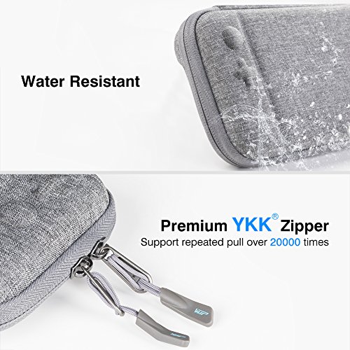 Ultra Slim Carrying Case for Nintendo Switch, VUP Switch Hard Cover Portable Protective Travel Shell for Nintendo Switch Console & Accessories with 8 Game Cartridges and an Accessories Pouch, Gray