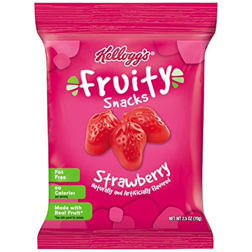 Kellogg's Fruity Snacks, Strawberry, Gluten Free, Fat Free, Bulk Size