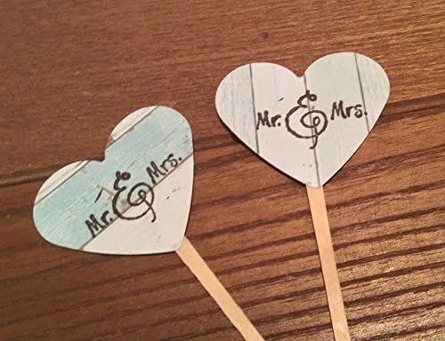 Mr &amp; Mrs Cupcake Toppers