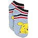 Winnie the Pooh Girls Toddler 6 pack Socks (Shoe: 10-4 (Sock: 6-8), Winnie Blue/Grey)