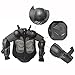 ZXTDR Kids Full Body Armor Protective Gear Jackets Children Mesh Clothing for Motorcycle Motocross Dirt Bike Racing Sports ATV Safety Guard Armored Protector Black (L)