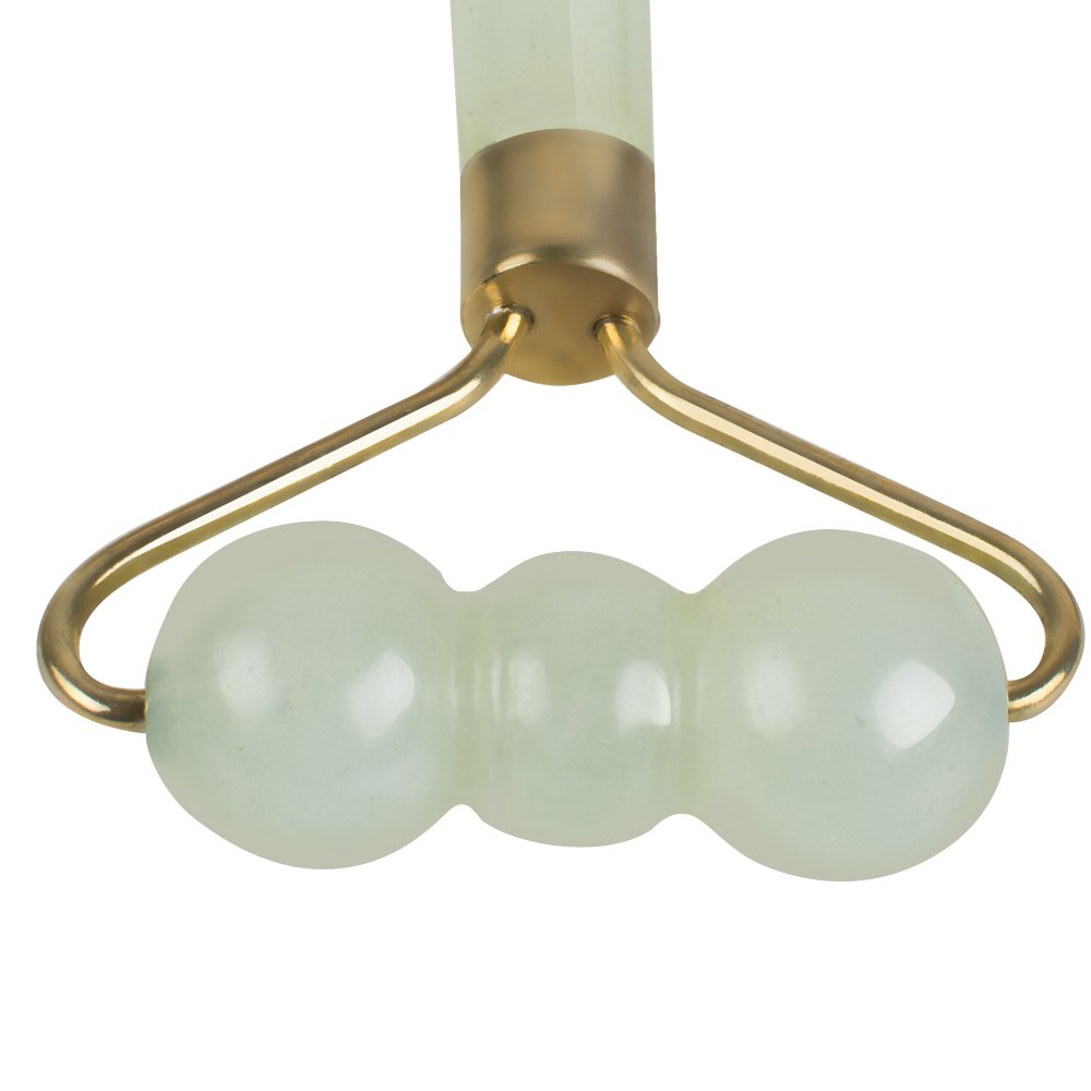 Carejoy Jade Roller Massage Eye Dark Circles Remove Body Relax Beauty Face-lift Massager Wheel SPA Salon Neck Facial Slimmer Anti-Wrinkle Skin Care Device