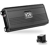 NVX Class-D 1-Ohm Stable Monoblock Amplifier with Remote Bass Knob | NDA12001 2400W Peak (1200W RMS) N-Series Amplifier