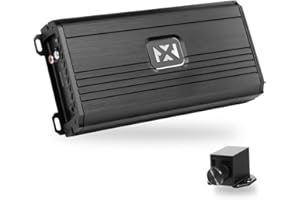 NVX NDA12001 2400W Peak (1200W RMS) N-Series Class-D 1-Ohm Stable Monoblock Amplifier with Remote Bass Knob