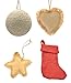 Firefly Craft Rustic Burlap Heart Ornaments, Package of 12