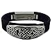 Weekend Wearables Fitbit Alta, Fitbit Flex, Jawbone Up Jewelry to Accessorize Your Fitness Tracker - Classic Etched Antique Gold Silver Ornate Georgia Charm Bracelet Accessory (Silver)