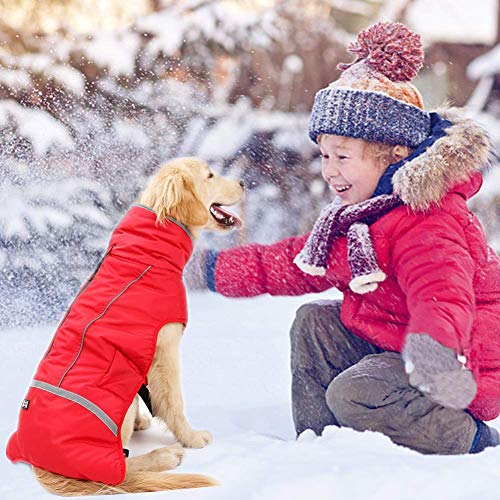Doglay Reflective Dog Winter Coat Pet Warm Christmas Clothes