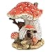 Top Collection Miniature Fairy Garden and Terrarium Red Mushroom Fairy House