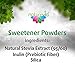 Stevia Naturevia Prebiotic Sweeteener |Natural Sweetener with Inulin, No Dextrose,No Erythritol, No Reb A, Good Taste |1 Box of 40 Powder Packets+ 1 Tabs dispenser 100 tablets