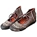 Mordenmiss Women's Summer Lace Up Handmade Genuine Leather Sandal Coffee 39