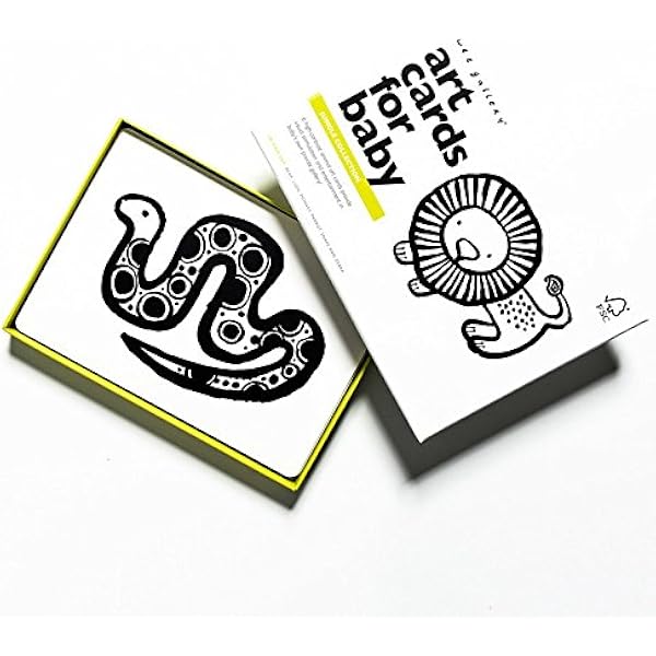 Amazon Com Wee Gallery Art Cards For Baby Black And White Baby