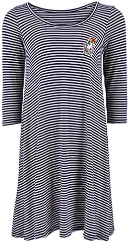 Grayson Shop Big Girls Retro Patch Stripe Knit Dress (Unicorn, 10)