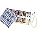 Amerzam Pencils Canvas Pencil Wrap,72 Colored Pencils Roll Pouch Case Holder (Blue)