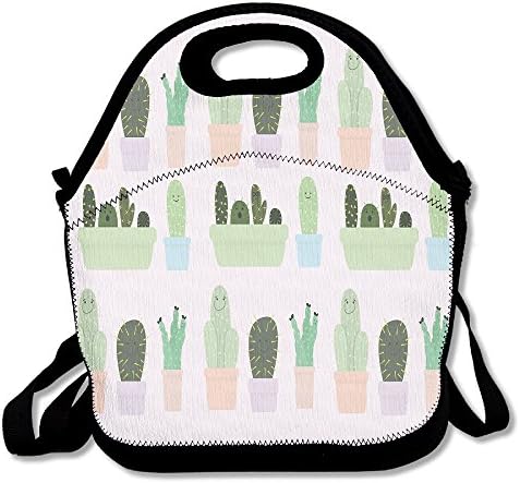 SuperWW Summer Catus Lunch Bag Tote Handbag