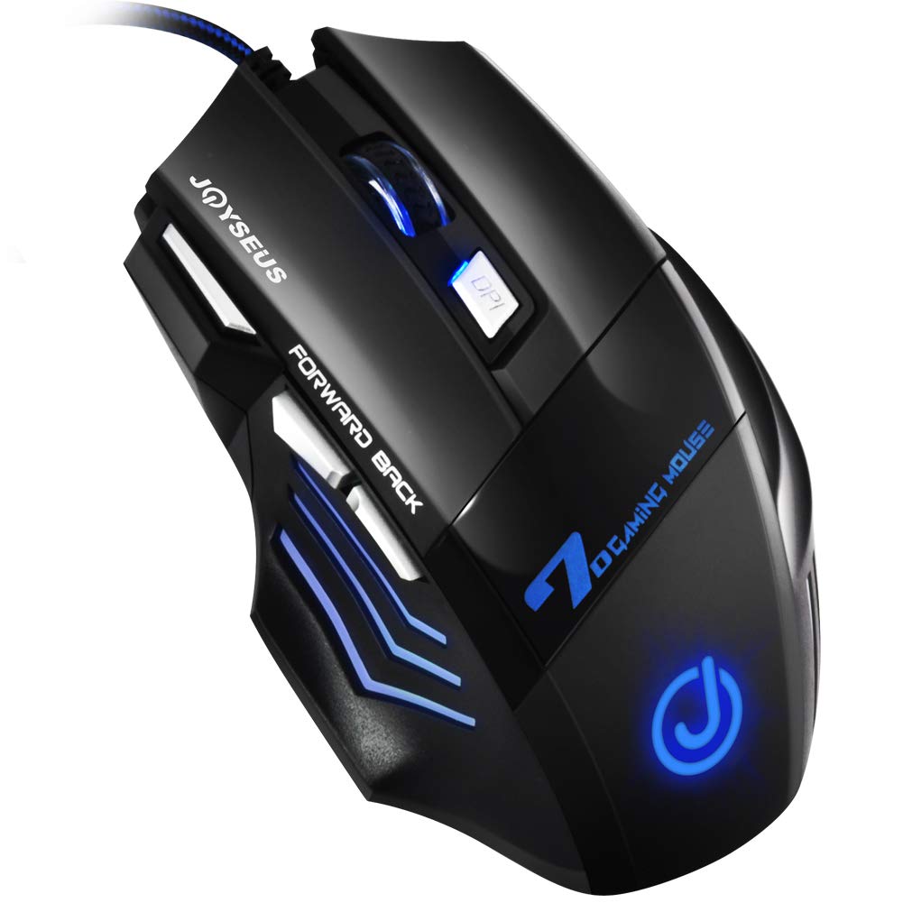 Buy JOYSEUS JMX7 Ergonomic USB Computer Wired Gaming Mouse with 4 Adjustable DPI Levels (3200