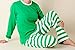 WANGSCANIS Christmas Pajamas Red / Green and White Stripes Knit Family Pjs Sets