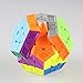 Coogam Qiyi X-Man Galaxy V2 Magnetic Megaminx Cube Sculpted Stickerless Pentagonal Dodecahedron Speed Cube Enhanced Version Puzzle Toy ( V2 Magnetic Sculpted Version )
