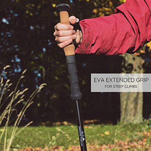 Fulcrums-Trekking-Poles-Perfect-for-Hiking-Trekking-Walking-Skiing-Snowshoeing-Setting-up-Tarps-Ultralight-Tents-Lightweight-Aluminium-Shaft-Cork-Grip-Adjustable-Multi-Purpose-Design