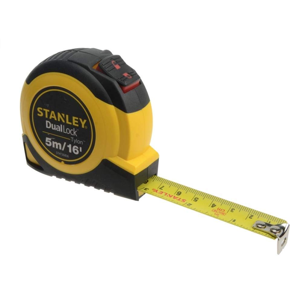 Stanley STHT36806-0 Dual Lock Tylon Pocket Tape 5m/16ft (Width 19mm), Multi