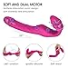 Vibrating Strapless Strap on Dildo Vibrator Sex Toys – Adorime Silicone Rechargeable Remote Control Female Clitoris Stimulate Adult Toy G-Spot Massager for Lesbian and Women