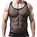 YouBin Sexy Men's Underwear Sleeveless Vest Tank Top Mesh See Through T-Back Nightwear Fishnet Undershirt