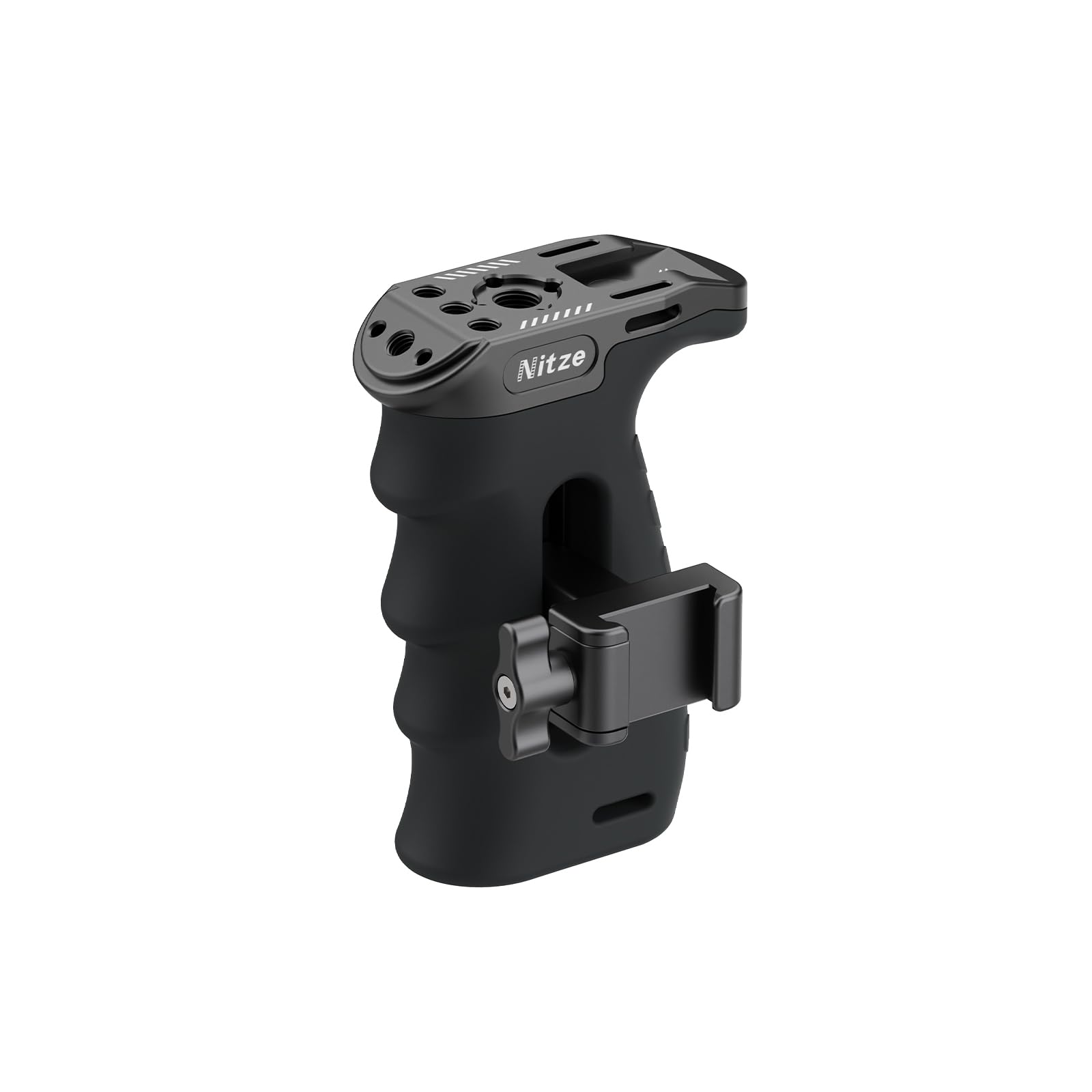 Nitze Ergonomic Side Handle with NATO Clamp,Aluminum Camera Cage Handgrip for Left or Right Hand, Up and Down Adjustable,Compatible with Smallrig and NEEWER Cage - PA29C