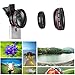 Mactrem 2 in 1 Macro Lens Universal HD Camera for Mobile Cell Phone Lens Kit for iPhone 7 7Plus 6s 6 Plus 5s 5, Samsung S6 S5 Smartphones (0.45x Super Wide Angle Lens, 12.5X)