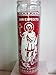 Saint Expedite (San Expedito) 7 Day 1 Color Unscented Red Candle in Glass