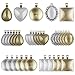 Anezus 60Pcs Pendant Trays, Bezel Pendant Trays Blanks with Glass Cabochons for Pendants Making and Jewelry Making, 5 Styles primary