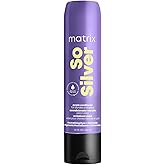 Matrix So Silver Purple Conditioner, Neutralizes Yellow Tones, For Blonde, Grey, and Platinum Hair, Color Depositing and Pigm