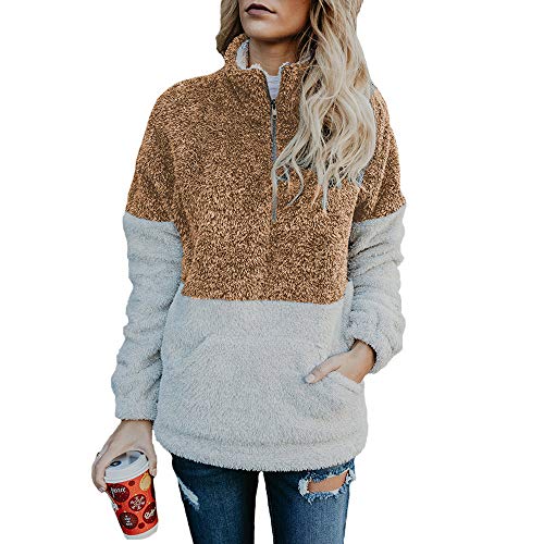 Women's Warm Long Sleeves Pullover Sweatshirts Winter Fluffy Hoodie Top Elegant Hooded Pullover Jumper Plus Size