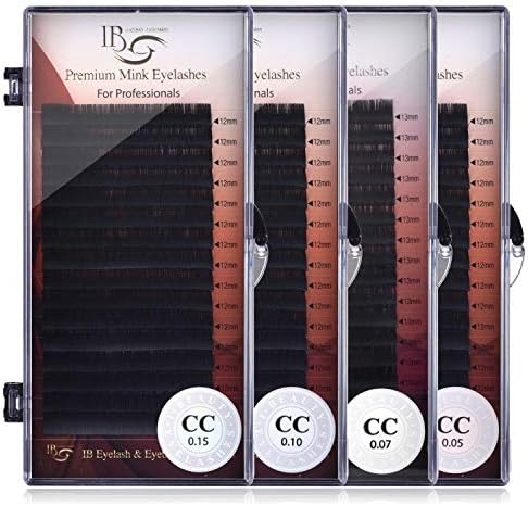 9mm-16mm Individual Eyelash Extension 0.05 Thickness Premium Real Mink Eyelashes CC Volume Lashes IB,CC,0.15mm,11mm
