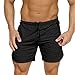 EVERWORTH Men's Gym Workout Shorts Running Short Pants Fitted Training Bodybuilding Jogger with Zipper Pockets 3 Colors (US Small: (Waist: 29.5