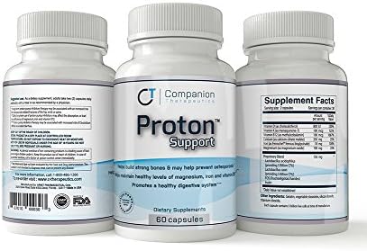 Proton Support (3 pack) - Vitamins, Minerals and Probiotics Complex to support Acid Reflux and GERD patients taking Omeprazole, Prilosec®, Nexium®, or Prevacid®, among others.